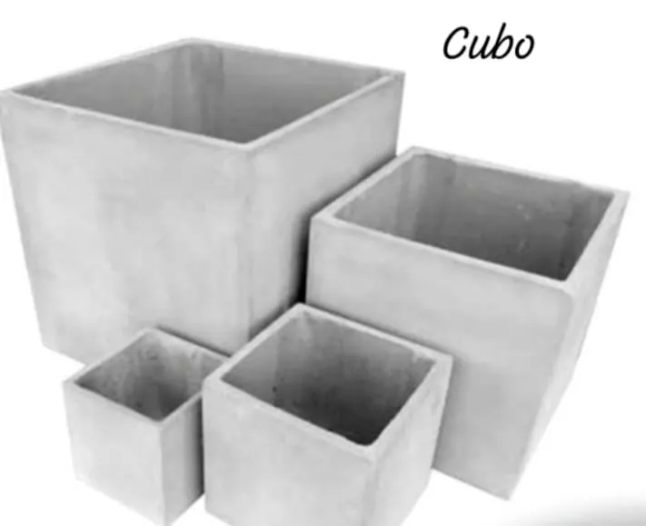 Macetas Cubo de fibrocemento en cuatro tamaños